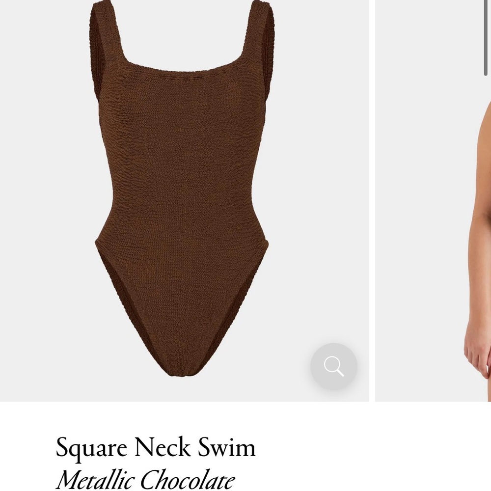 Hunza G Chocolate Textured Swimwear